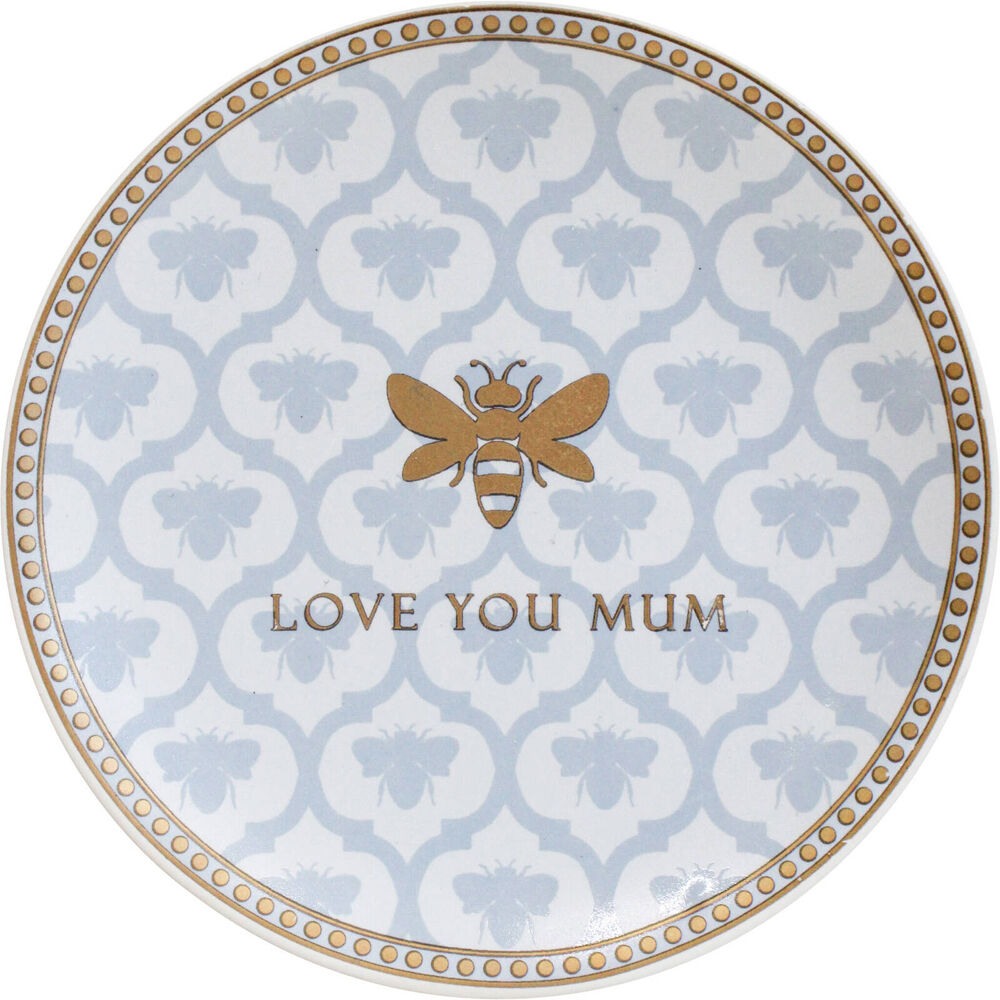 LVD Bee Dish Ceramic Serving Plate Display Home/Office Decor Round 10cm Mum (3 Pack) — image 2
