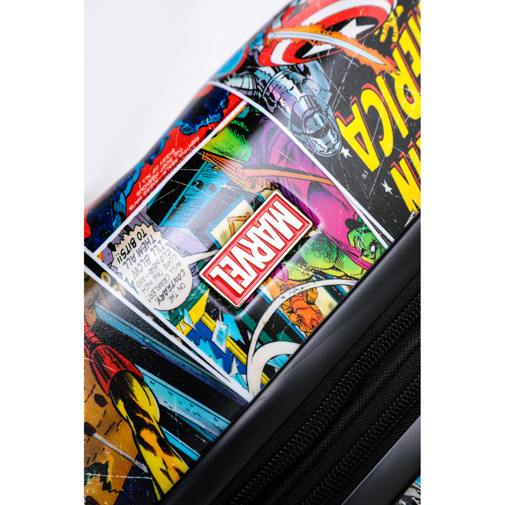 Marvel Comic Cover Pattern Retro Pc 19" Cabin Trolley Luggage Suitcase