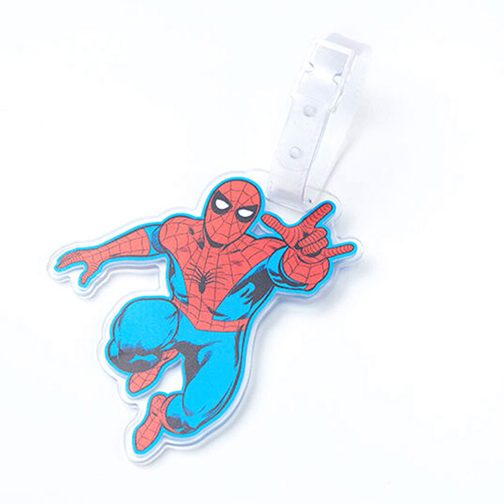 Marvel Luggage Tag Suitcase Identity Name/Address Label Bag Badge Spiderman