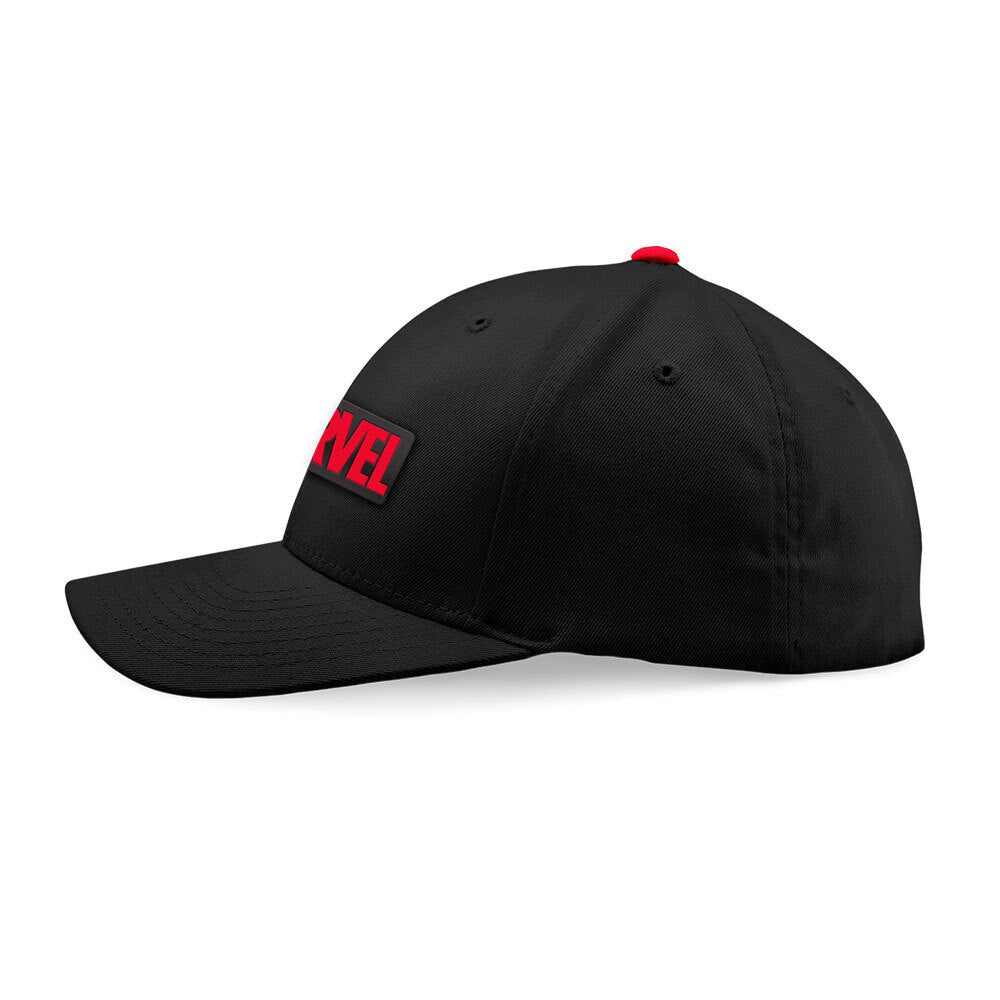 Marvel Logo Black Steel Adjustable Embroidered Cotton Unisex Cap/Hat — image 3