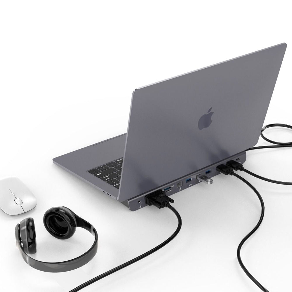 Mbeat 11 In 1 Multiport USB-C Dock Hdmi/vga/usb-c/usb/sd Card Port Laptop Dock — image 4