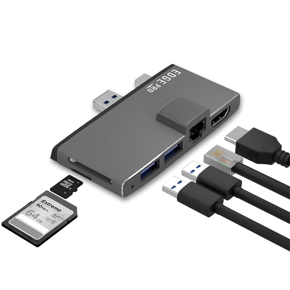 Mbeat Edge Pro P68 Microsoft Surface Pro Gen Multifunction 6 in 1 Hub/Adapter