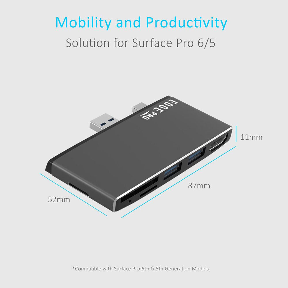 Mbeat Edge Pro P78 Microsoft Surface Pro Gen Multifunction 6 in 1 Hub/Adapter — image 5