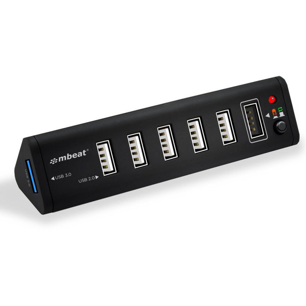 Mbeat 7 Port 2.1A Charger Station USB 3.0/USB 2.0 Hub/Charging/Data/Splitter