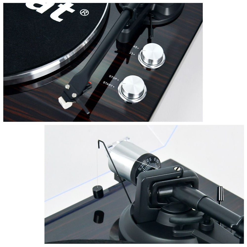 Mbeat Counter Weight/Anti-Skating Bluetooth Turntable Player w/USB/RCA/Phono Out — image 6
