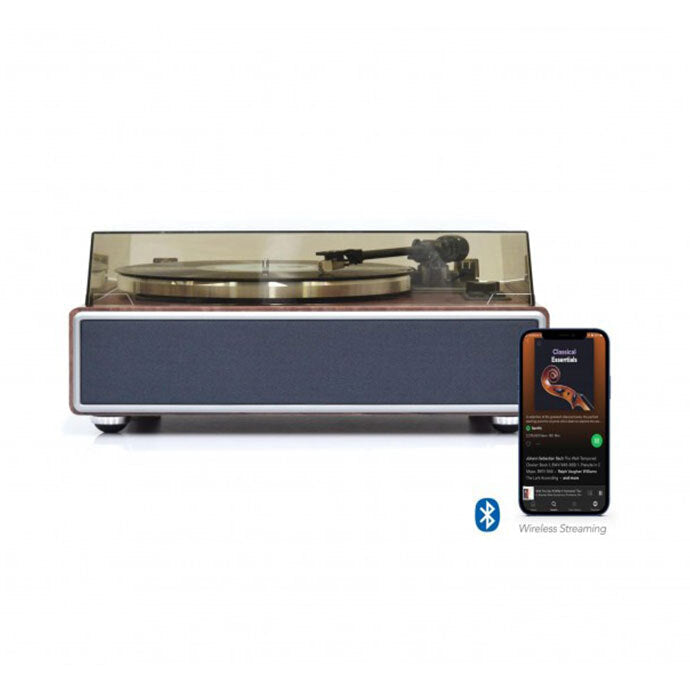 Mbeat HiFi 35W 33/45 RPM Turntable/Vinyl Player w/ Bluetooth Speakers Walnut — image 3