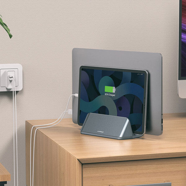 Mbeat Stage S5 18cm Adjustable Dual Vertical Stand Mount for MacBook Space Grey — image 6