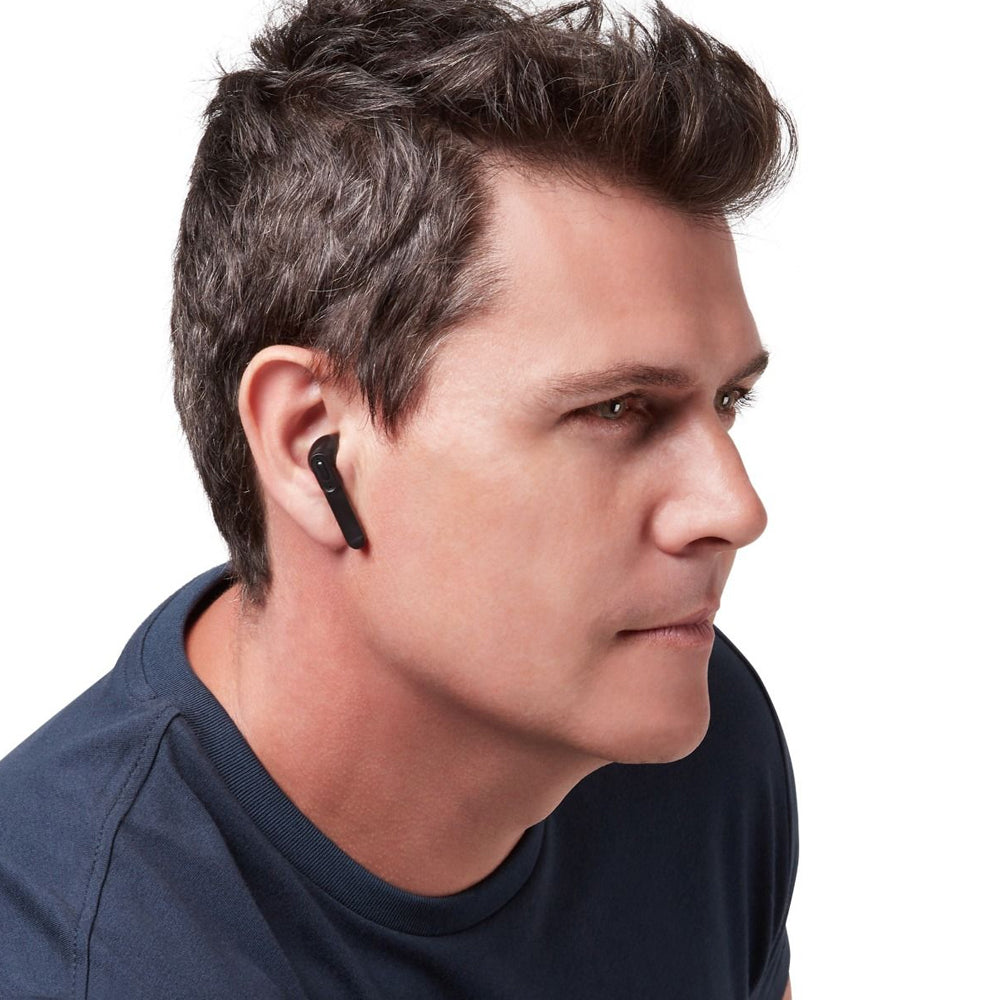 Mbeat E1 True Wireless Earbuds Bluetooth Earphones w/Charging Case f/ Phones BLK — image 4