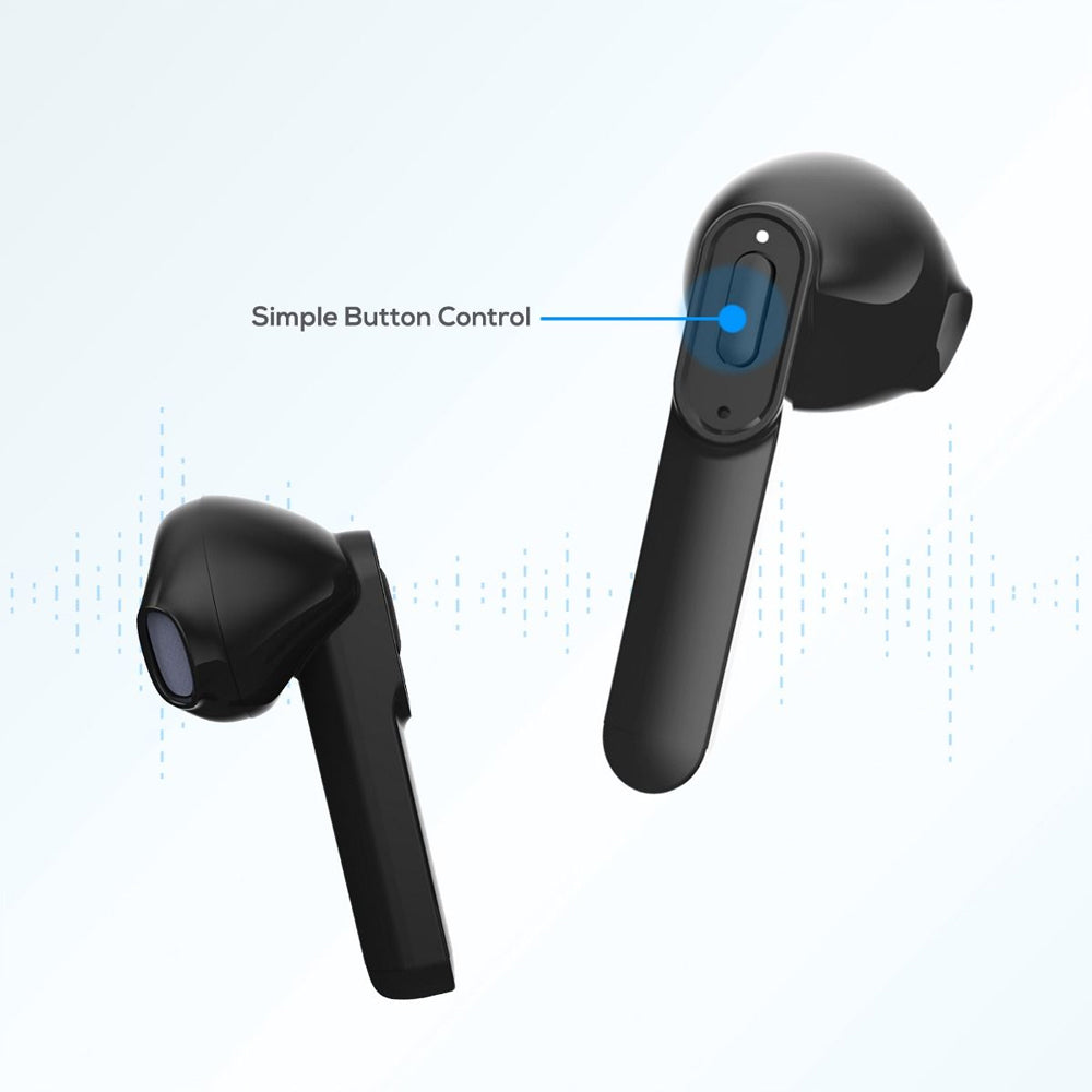 Mbeat E1 True Wireless Earbuds Bluetooth Earphones w/Charging Case f/ Phones BLK — image 3