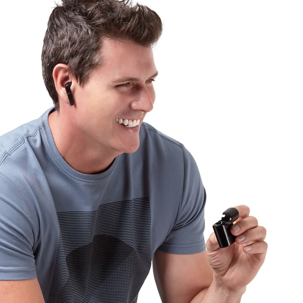 Mbeat E1 True Wireless Earbuds Bluetooth Earphones w/Charging Case f/ Phones BLK — image 5