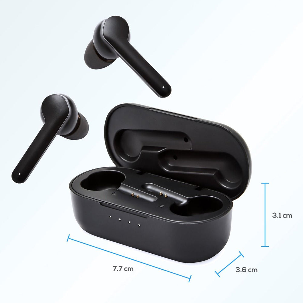 Mbeat E2 True Wireless Earphone Bluetooth Earbuds w/ Charging Case f/ Phones BLK — image 5
