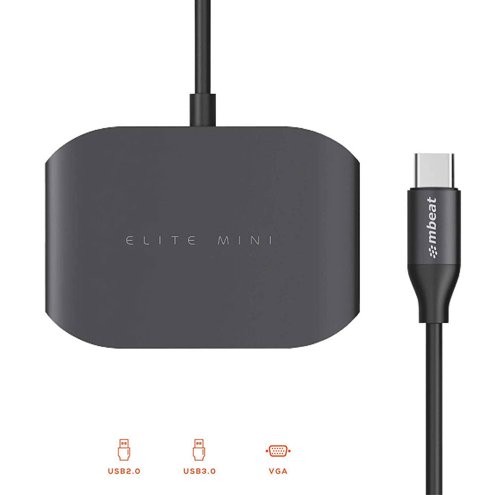 Mbeat Elite Mini - USB-C to Vga/usb-a 2.0/USB-A 3.0 Port Adapter Hub/Splitter — image 4