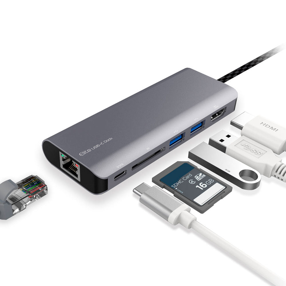 Mbeat Elite USB-C Hub/Dock Mac/PC/Computer/Windows w/ 4K/Ethernet/Card Reader — image 5