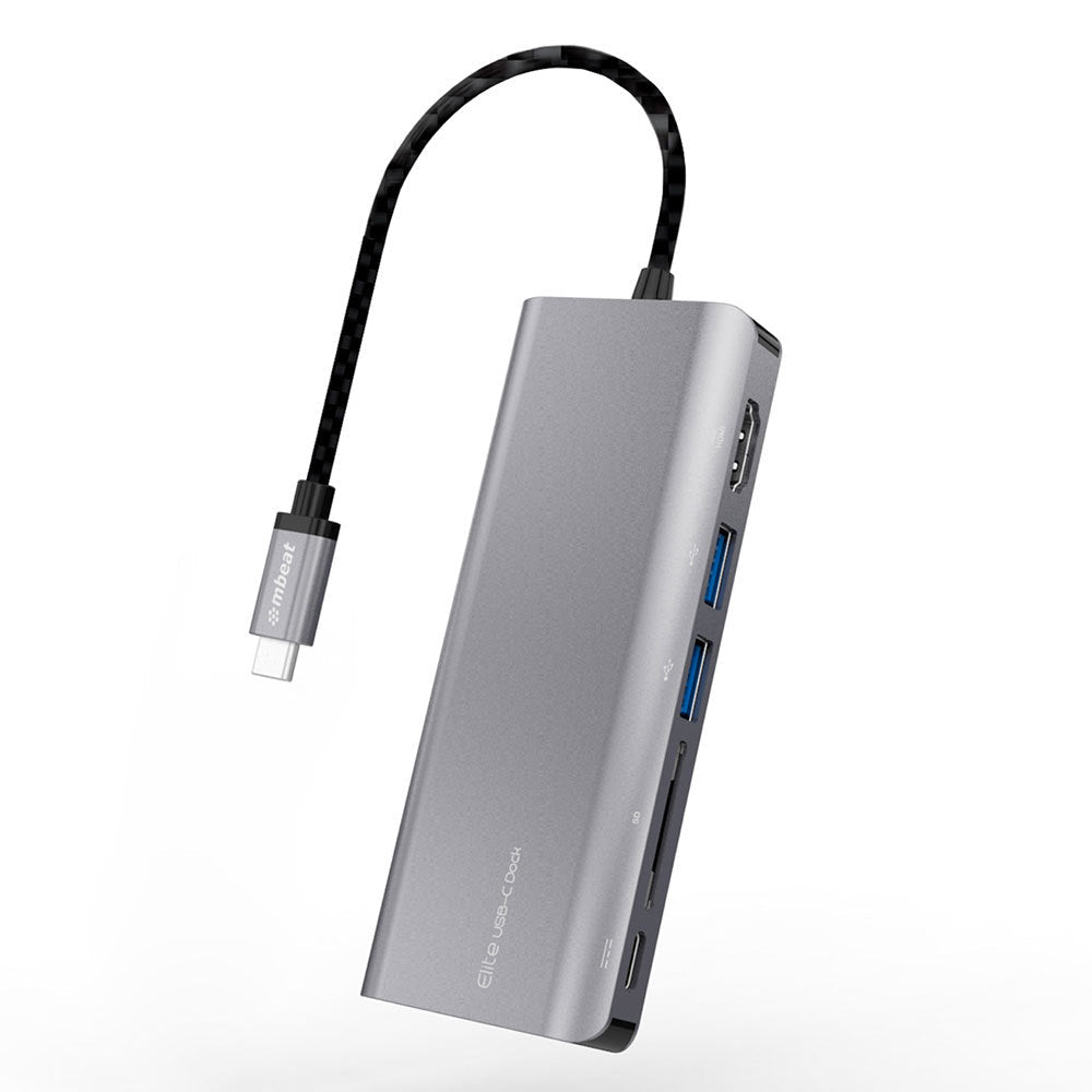 Mbeat Elite USB-C Hub/Dock Mac/PC/Computer/Windows w/ 4K/Ethernet/Card Reader — image 3