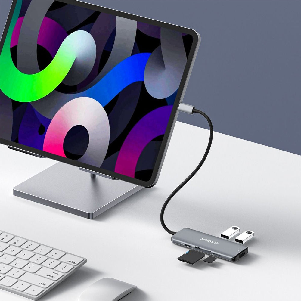 Mbeat Elite 7-in-1 Multifunction USB-C 3.2 Data Hub 8k Hdmi/sd Card 10GBPS Grey — image 5
