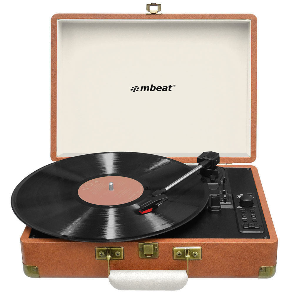 Mbeat Aria Retro Turntable w/ Bluetooth Speaker/AUX/USB Direct Recording Briefcase — image 3