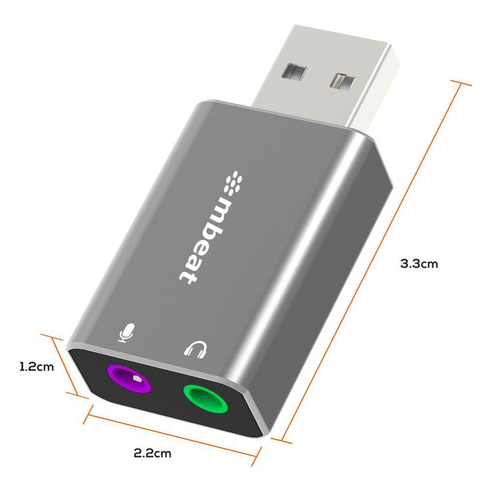 Mbeat ToughLink 3.3cm USB Male To Audio/Microphone Female Adapter For PC/Laptop — image 6