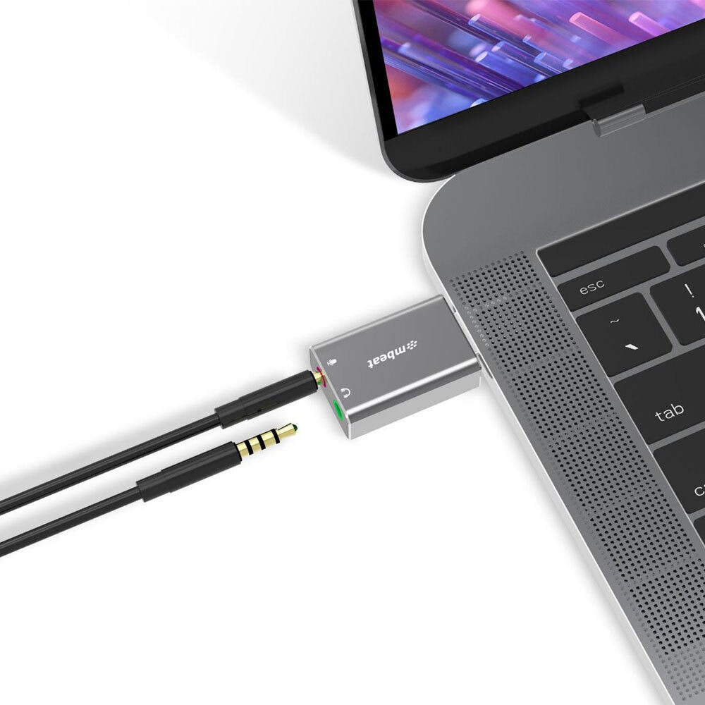 Mbeat ToughLink 3.3cm USB Male To Audio/Microphone Female Adapter For PC/Laptop — image 2