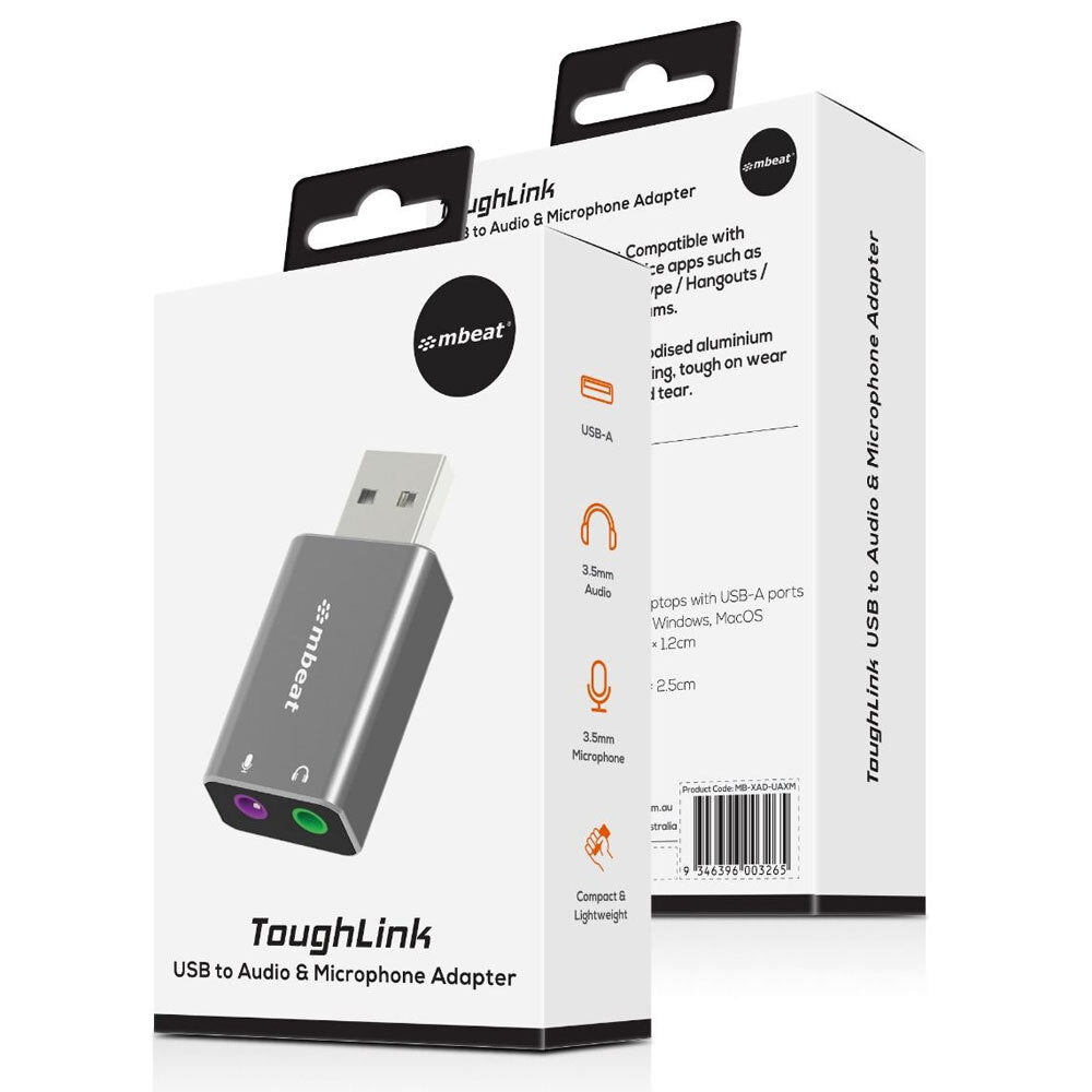 Mbeat ToughLink 3.3cm USB Male To Audio/Microphone Female Adapter For PC/Laptop — image 7