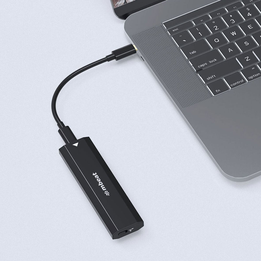 Mbeat Elite 10Gbps USB-C Male To M.2 SSD Female High Speed Enclosure Case Black — image 3
