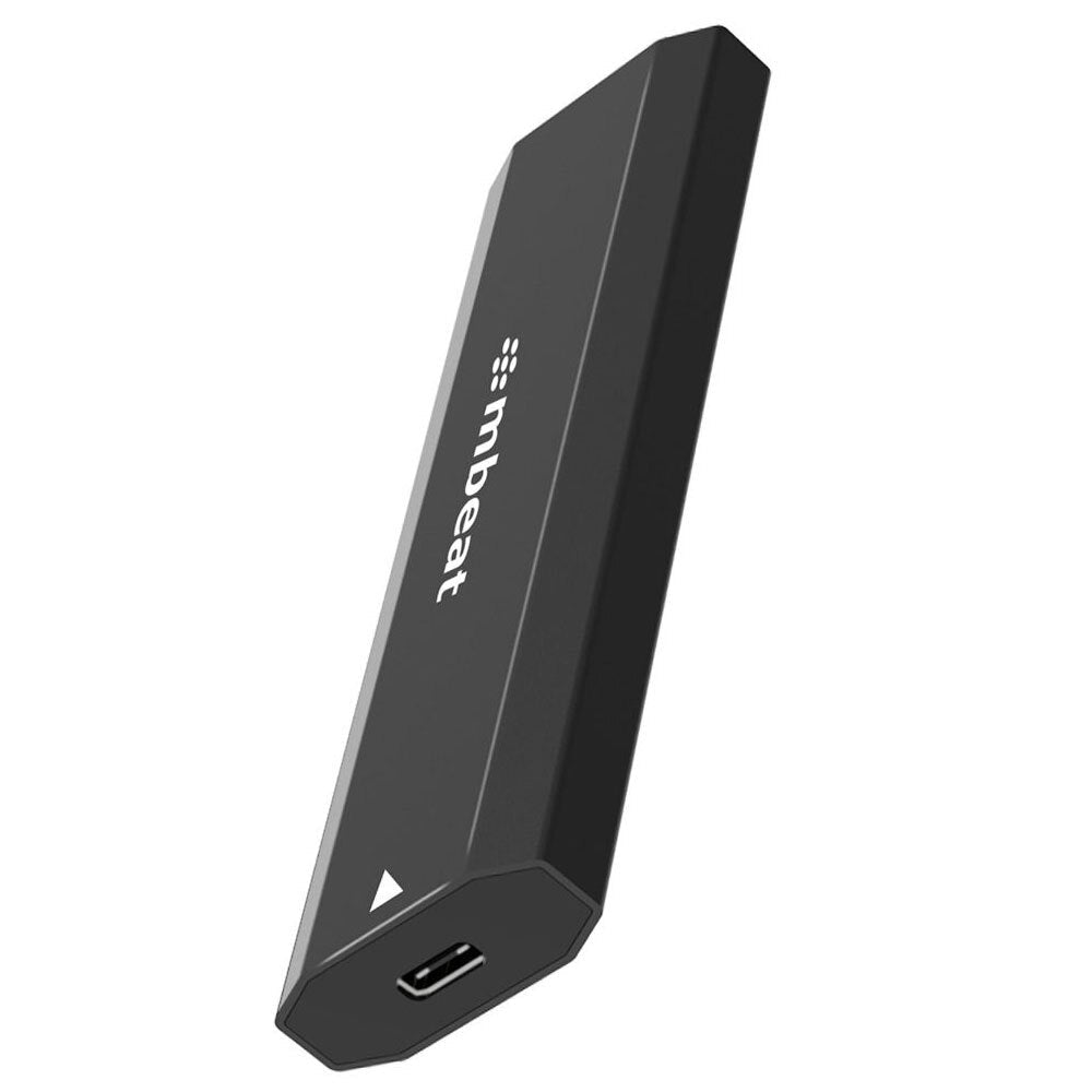 Mbeat Elite 10Gbps USB-C Male To M.2 SSD Female High Speed Enclosure Case Black