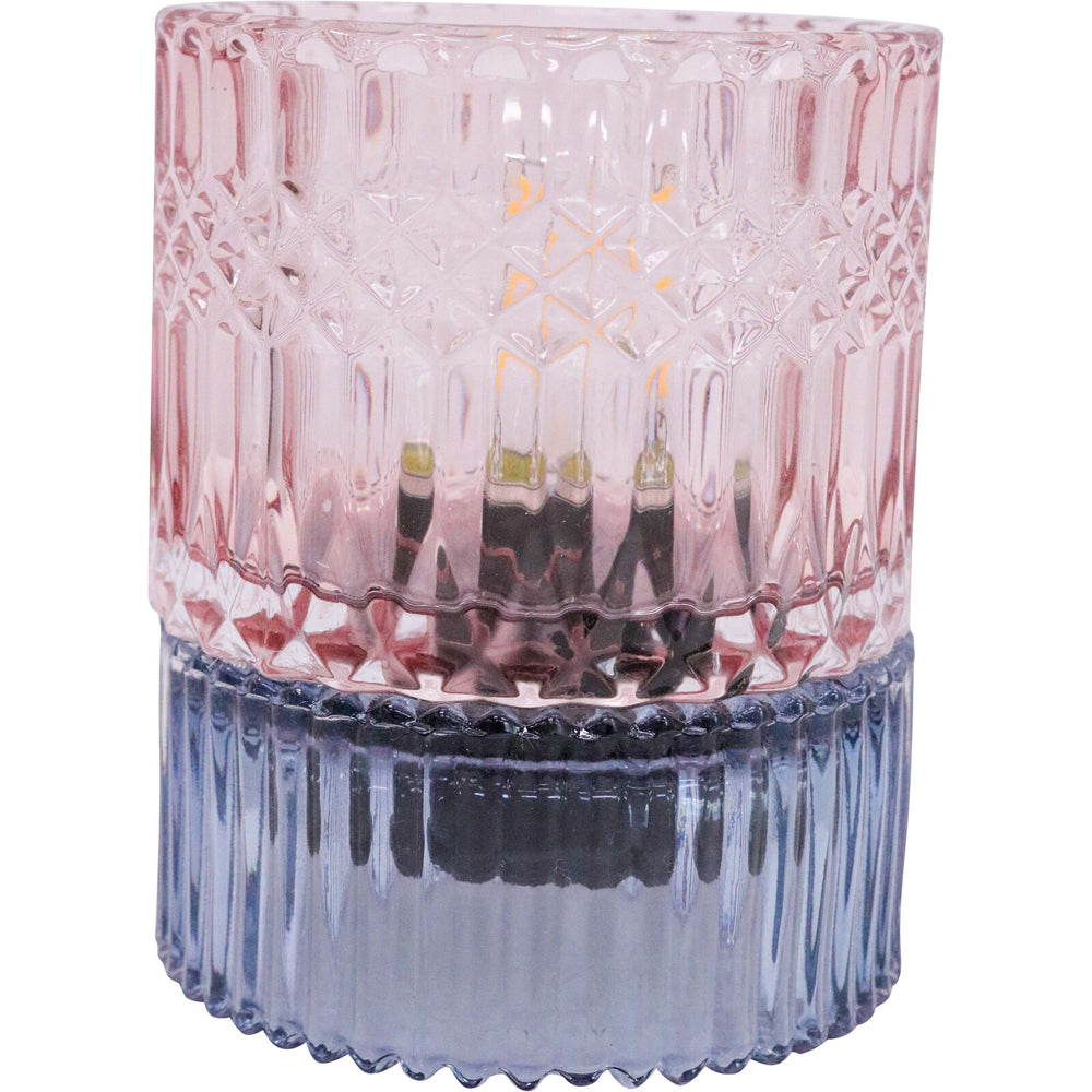 LVD Led Glass Night Light Lamp Home/Room Decor 14cm - Blue/Pink (2 Pack) — image 3