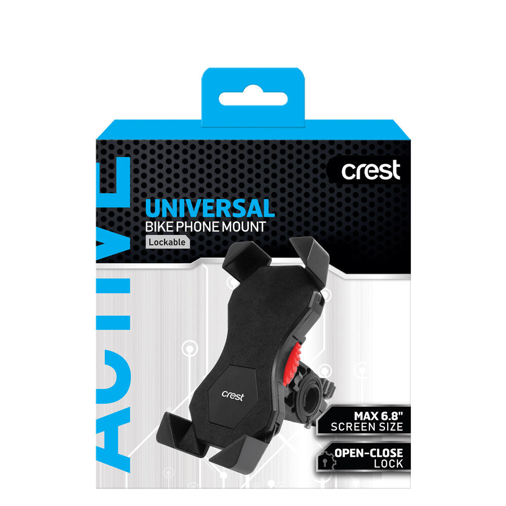 Crest Easy Install Lockable Rotating Handlebar Universal Bike Phone Mount — image 2