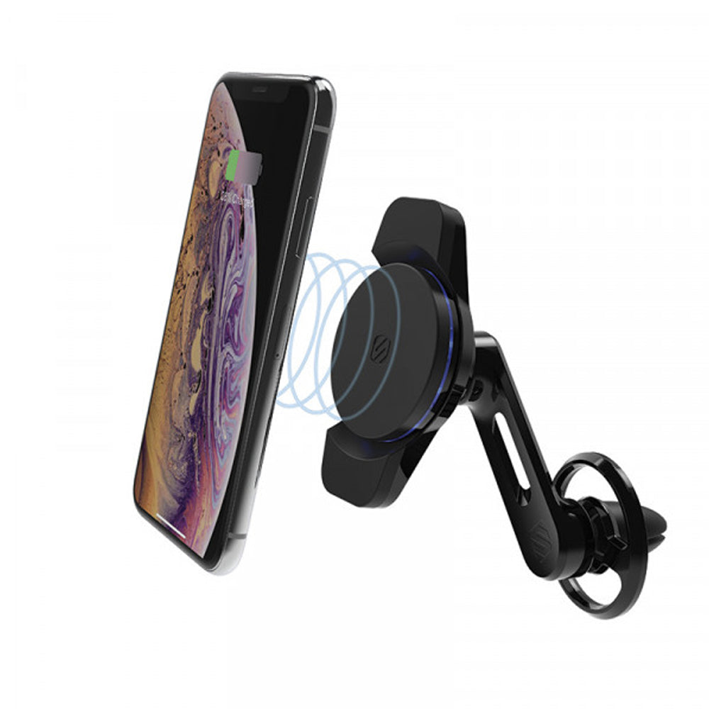 Scosche MagicMount Charge3 Wireless Vent Qi Charging Holder For Smartphones BLK — image 2