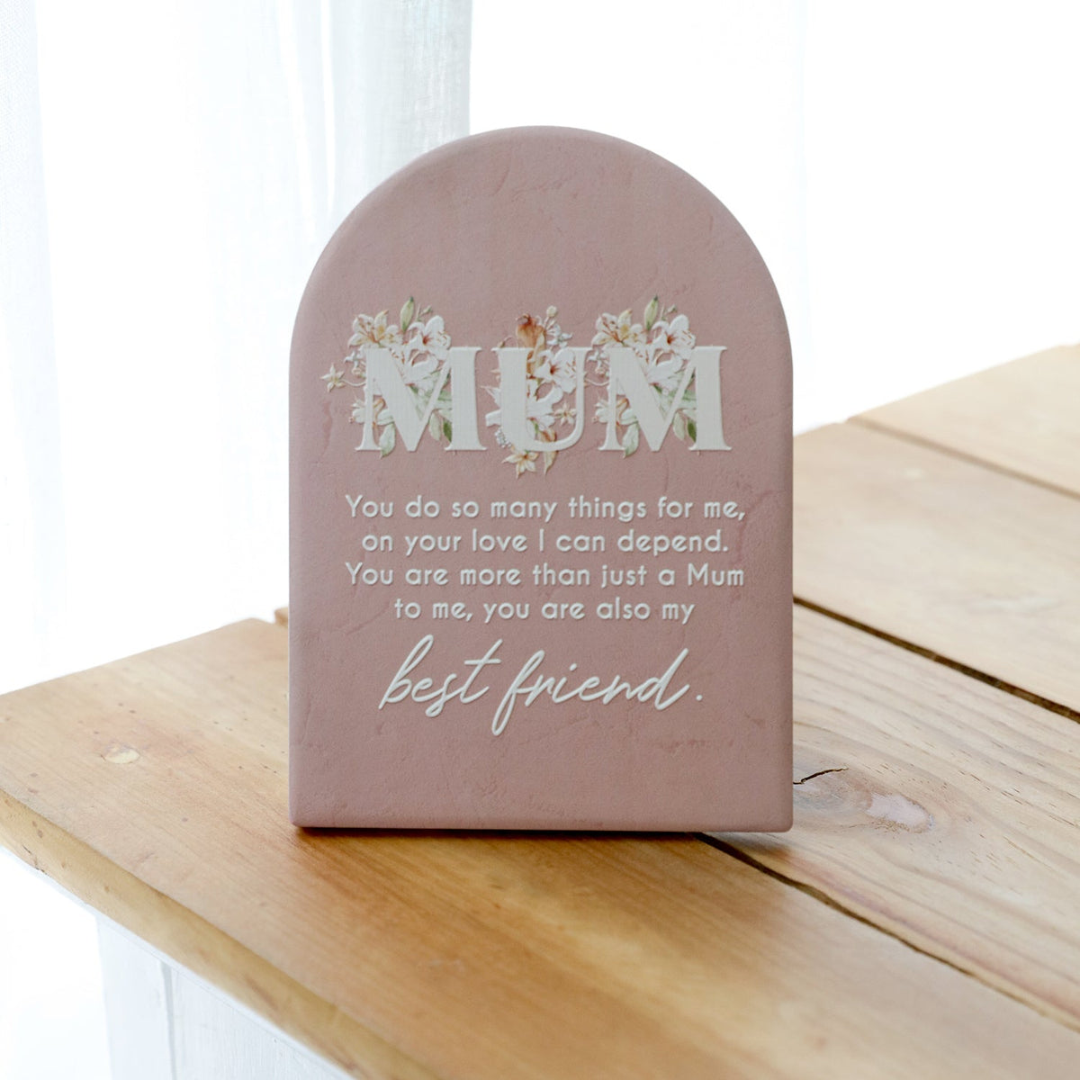 Splosh Mothers Day Best Friend Verse Quote Plaque Standing Tabletop Decor 14cm — image 3