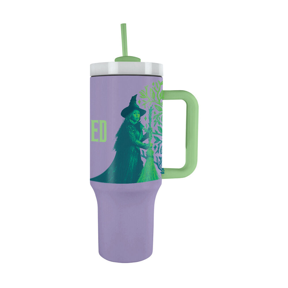 Wicked 40oz Purple/Green Characters Insulated Drinking Tumbler