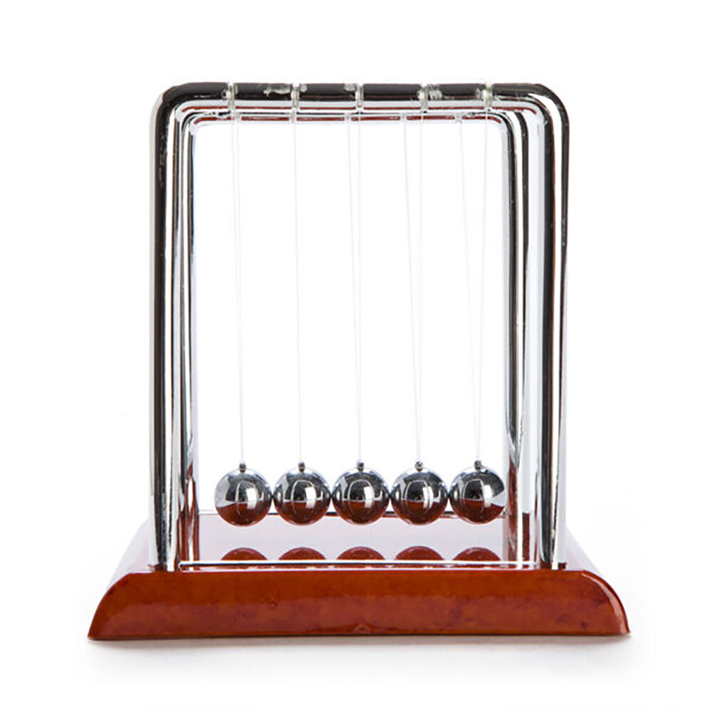 Mdi Balance Ball Cradle w/ Wooden Brown Base Desk Accessory Decor Medium