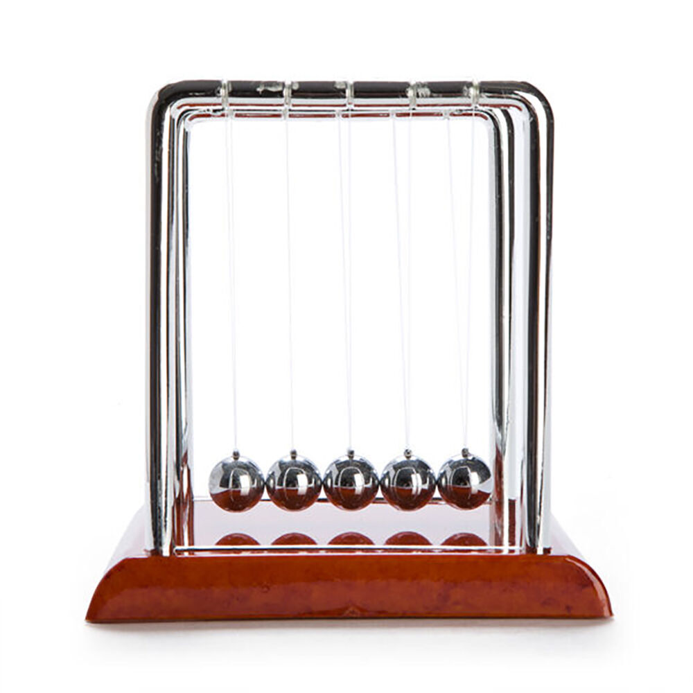 Mdi Balance Ball Cradle w/ Wooden Brown Base Desk Accessory Decor Medium (2 Pack) — image 2