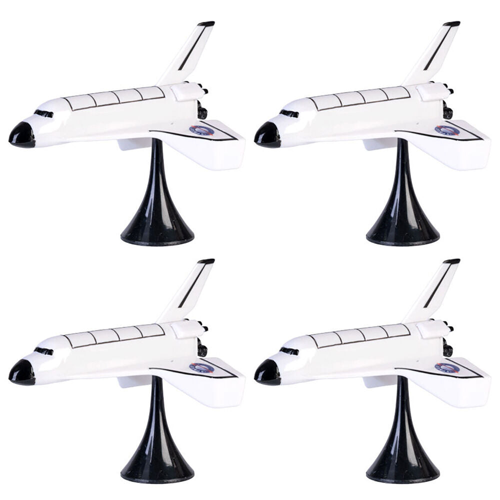 Mdi Balance Space Shuttle Tabletop Home/Office Desk Accessory Decor White (4 Pack)