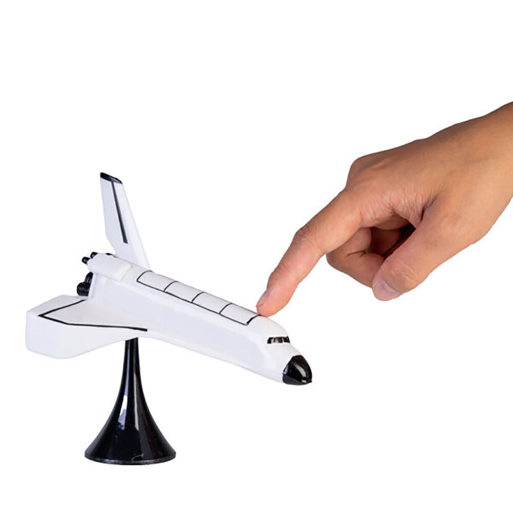 Mdi Balance Space Shuttle Tabletop Home/Office Desk Accessory Decor White (4 Pack) — image 3