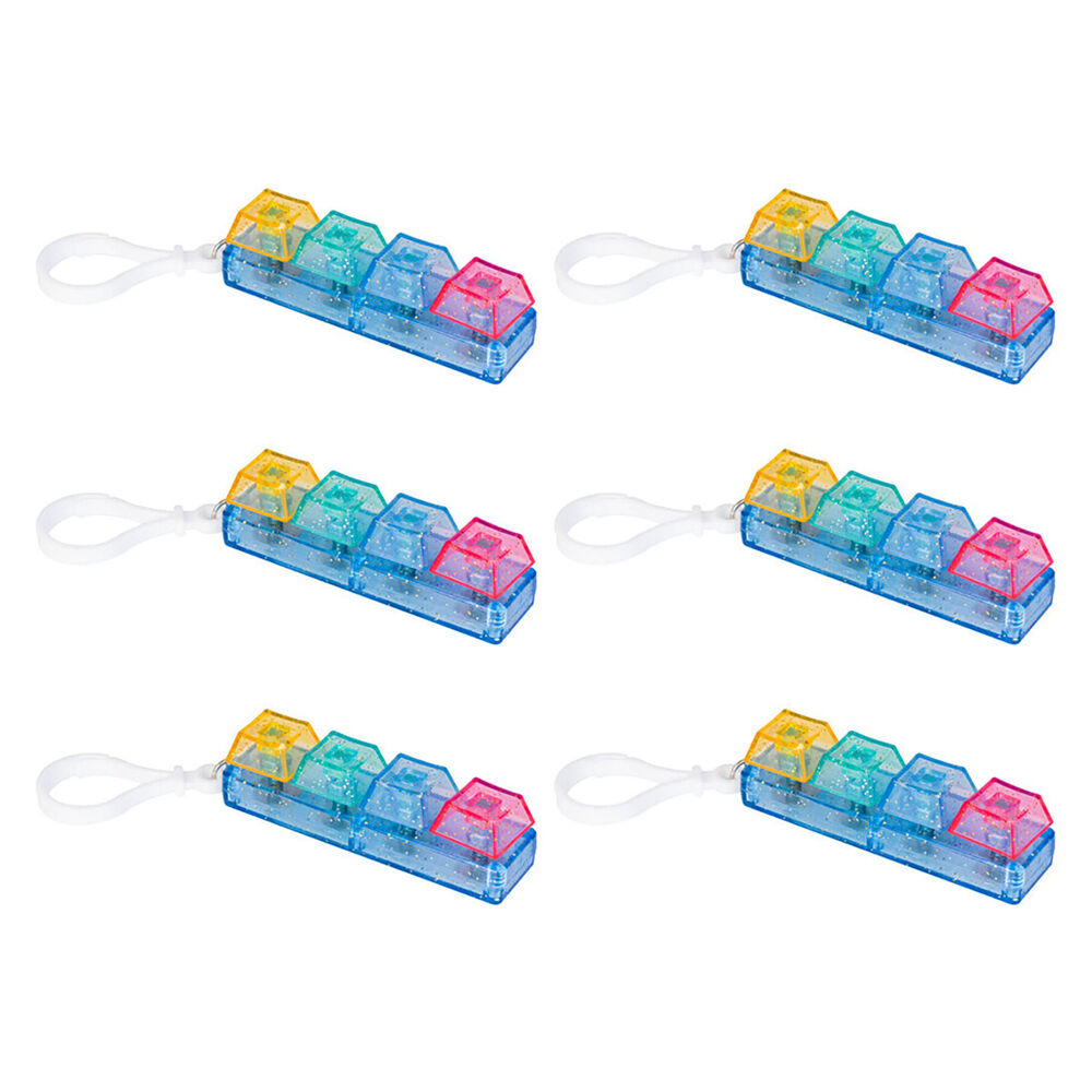 Mdi Keyboard Click Fidget Keychain Kids/Children Sensory Toy 3y+ Assorted (6 Pack)
