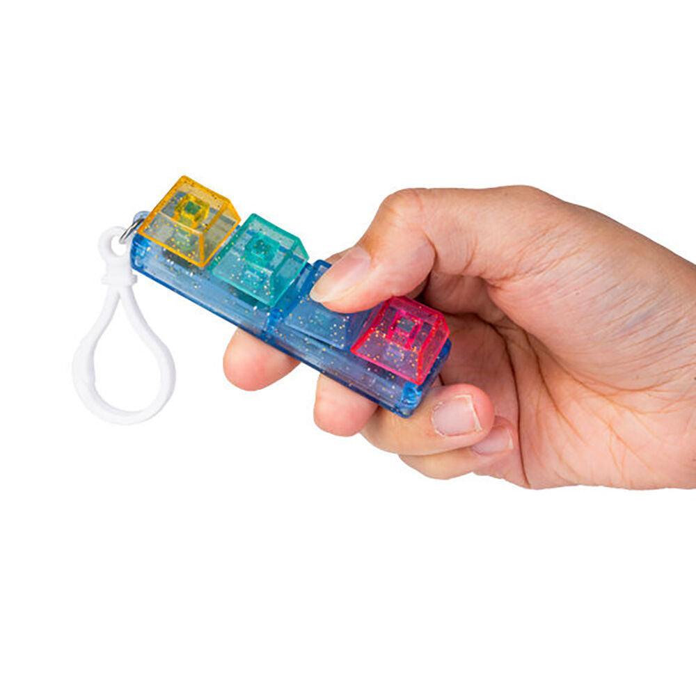 Mdi Keyboard Click Fidget Keychain Kids/Children Sensory Toy 3y+ Assorted (6 Pack) — image 3