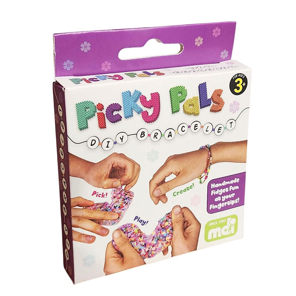 Mdi Picky Pals DIY Bracelet Kids Accessory Sensory Toy Craft Kit 3+ Assorted