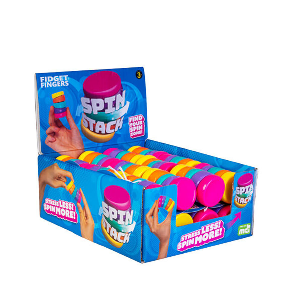 Mdi Spin Stack Fidget Finger Kids/Children Sensory Play Anti-Stress Toy 3y+ (6 Pack) — image 5