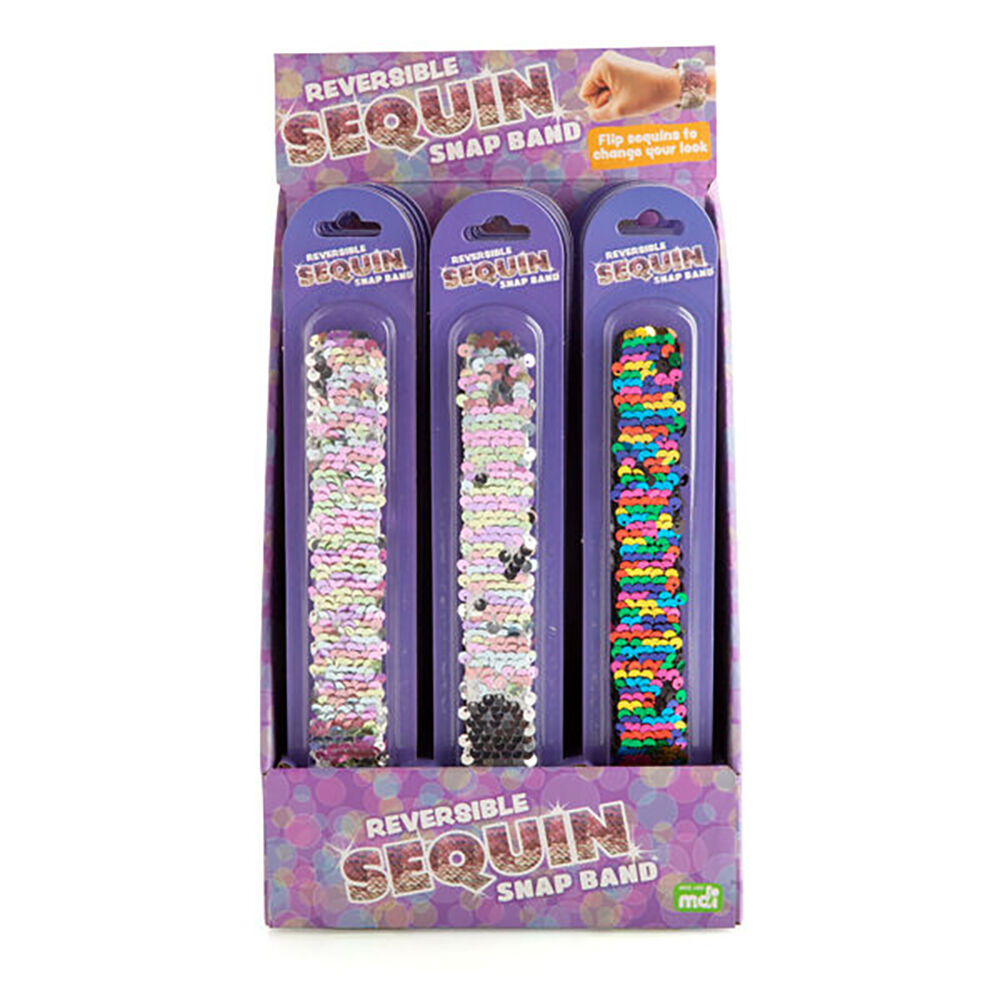 Mdi Reversible Sequin Snap Wrist Band Bracelet Magic Kids Accessory ASsorted — image 6