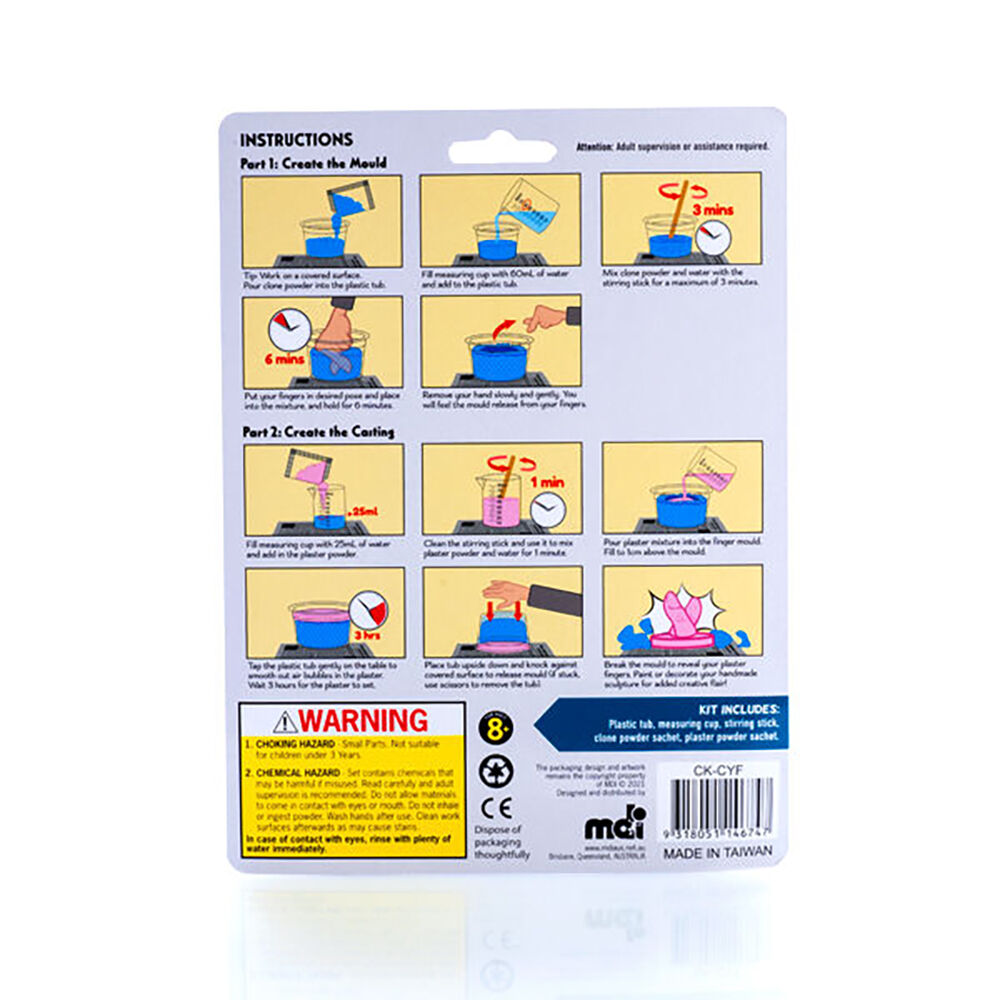 Mdi Clone Your Finger DIY Sculpture Kids/Children Sensory Toy Craft Kit 8y+ — image 6