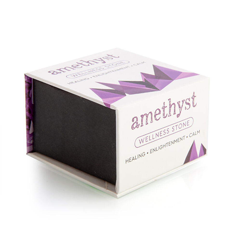 Wishstone Gemstone Amethyst Healing/Calming Wellness Natural Stone Purple — image 2