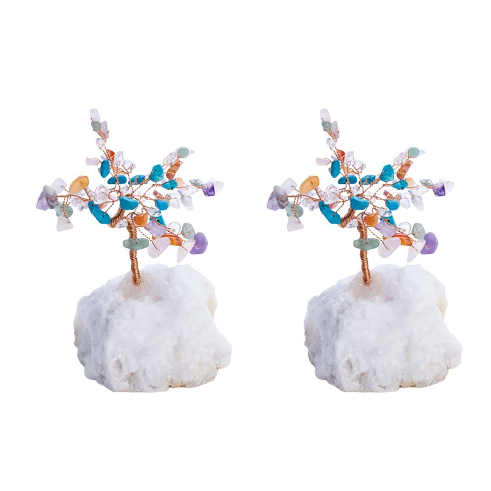 Wishstone Gemstone Calming Gemtree Large Mix Wellness Stone Collection (2 Pack)