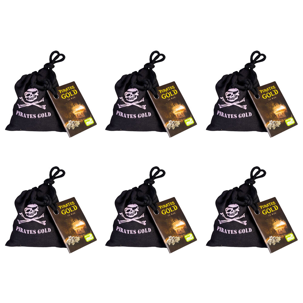 Mdi Pirates Gold in Bag Treasure Children/Kids Party Favours Games Toys (6 Pack)