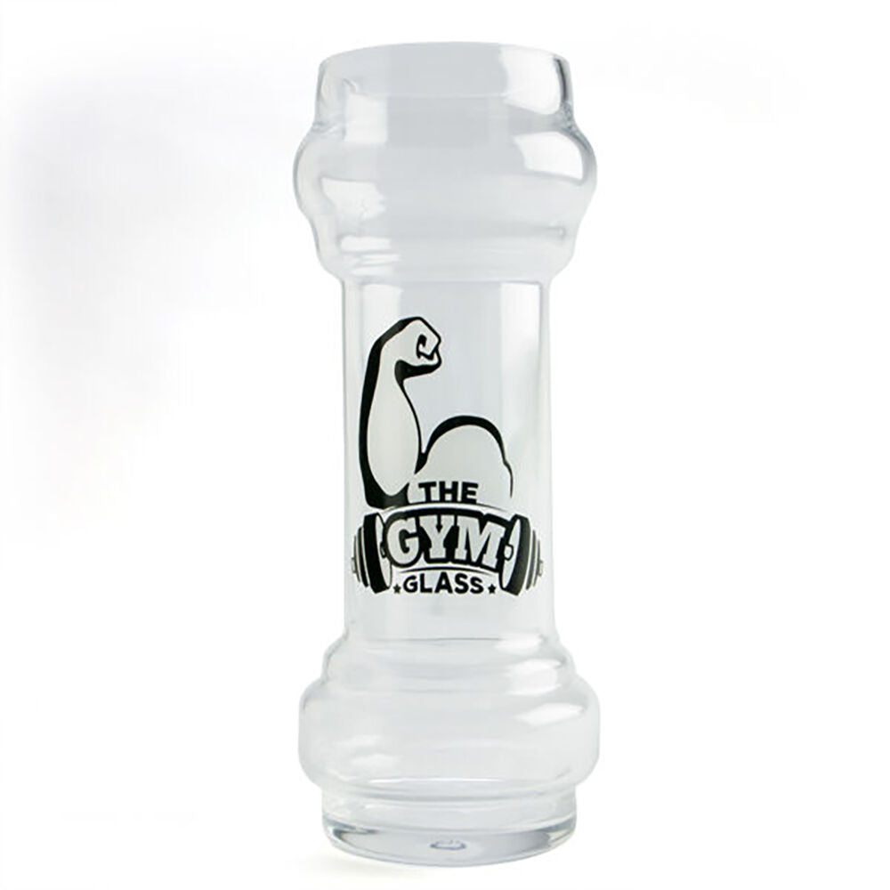 Mdi 830ml The Gym Class Dumbbell Shaped Novelty Beer Glass 9.3x22cm Clear — image 2