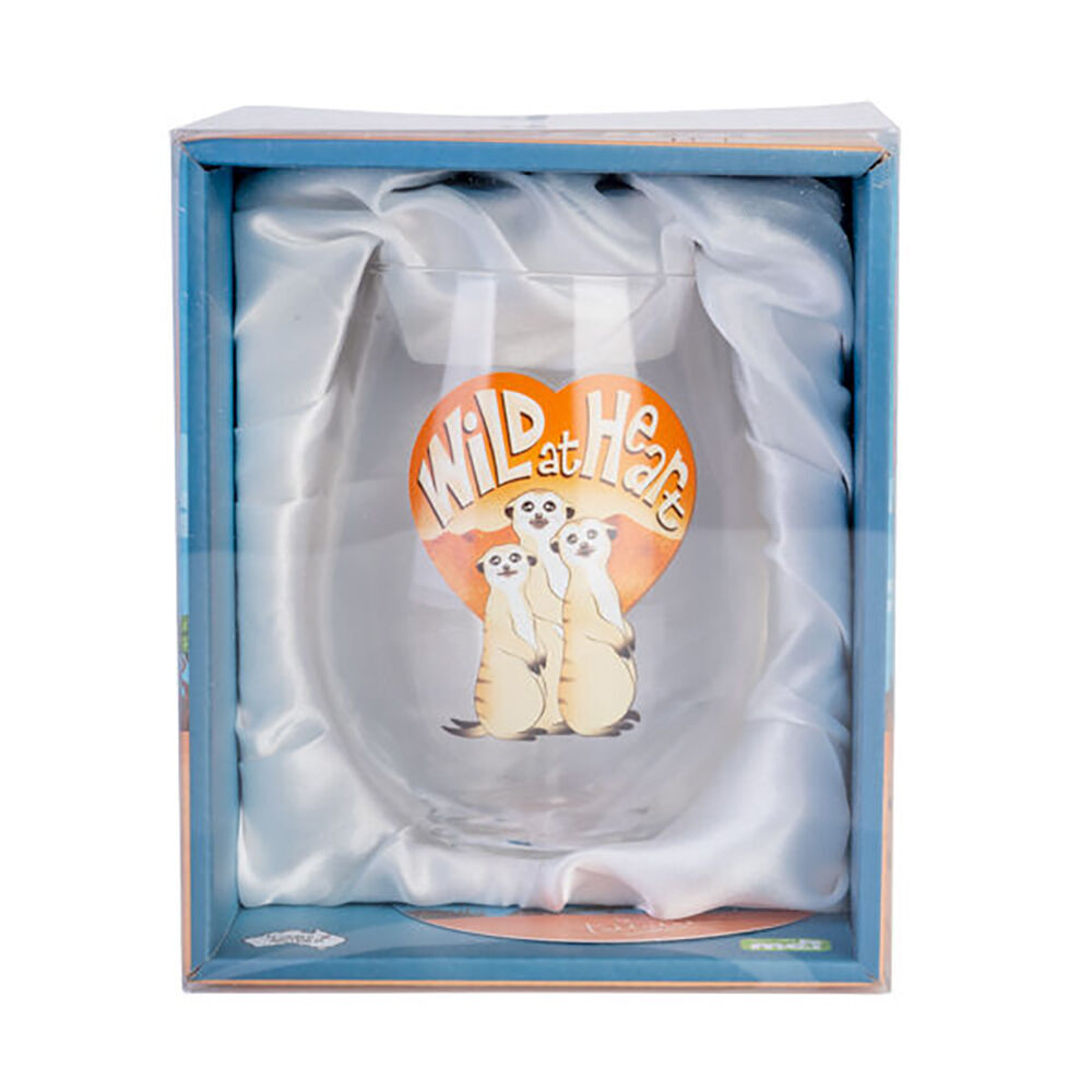 Meerkat Stemless Wine Glass Tumbler Cup Party Drinkware Clear (6 Pack) — image 4