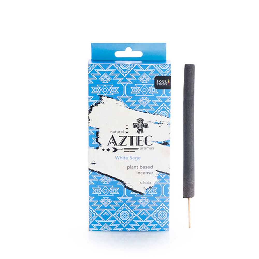 Wild Scents Aztec Aroma Plant Based Incense Stick Fragrance White Sage (6 Pieces) — image 2
