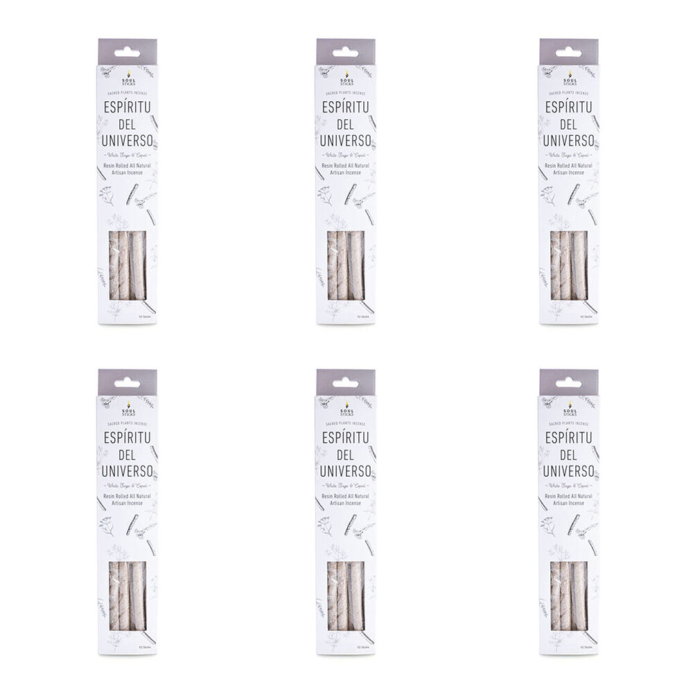 Wild Scents Hand-Rolled Resin Incense Sticks White Sage & Copal 23x1x1cm (6 Pack)