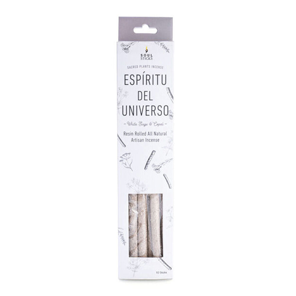 Wild Scents 23x1x1cm Hand-Rolled Resin Incense Sticks White Sage & Copal