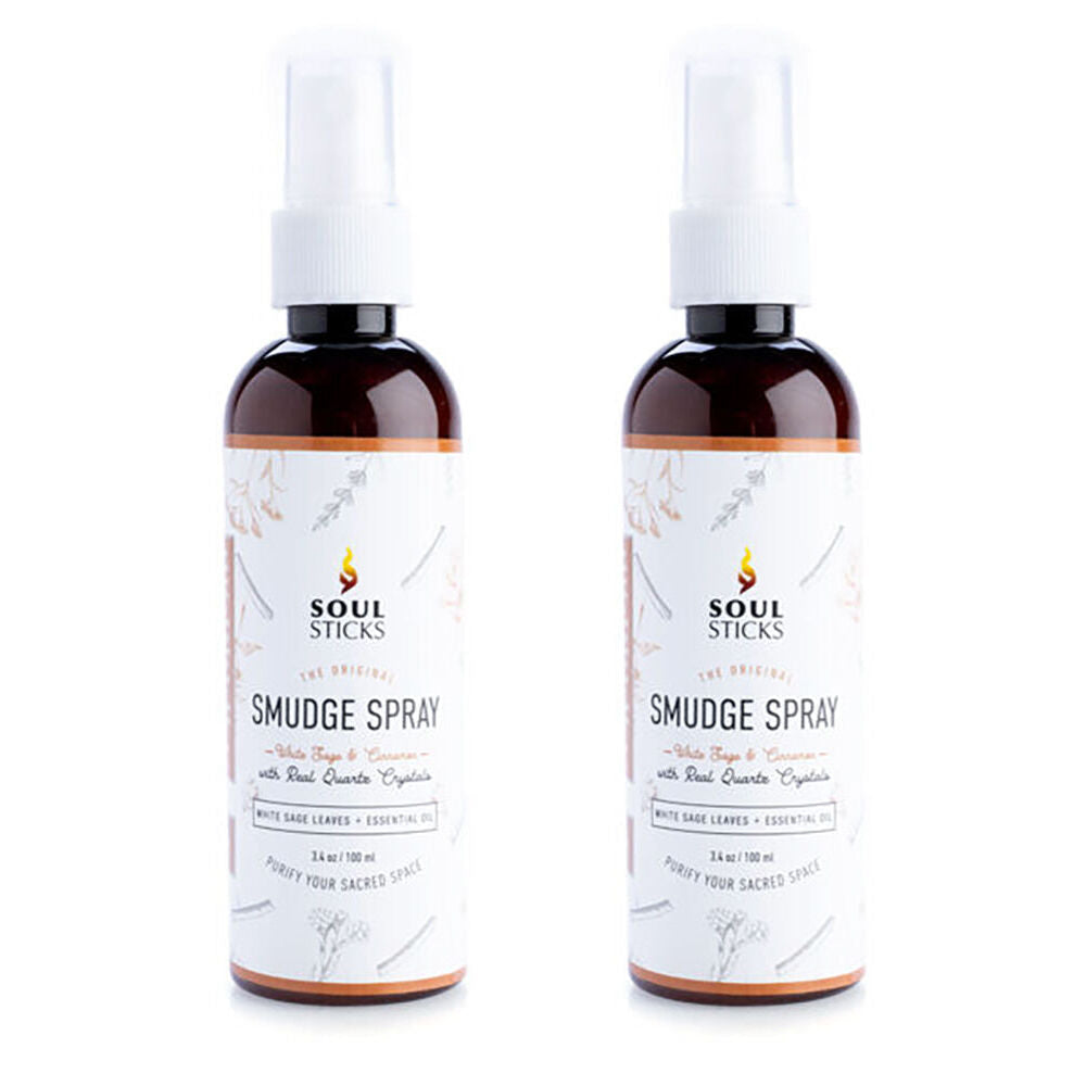 Wild Scents Smudge Sprays White Sage & Cinnamon Aroma Home Fragrance 100ml (2 Pack)