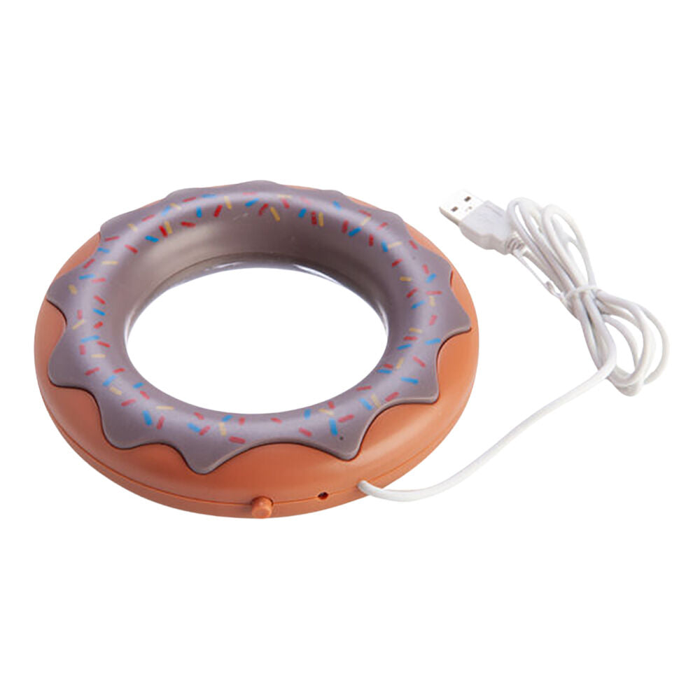 Mdi USB Coffee Cup Warmer Mug Heater Plate Desktop/Laptop Accessory Donut